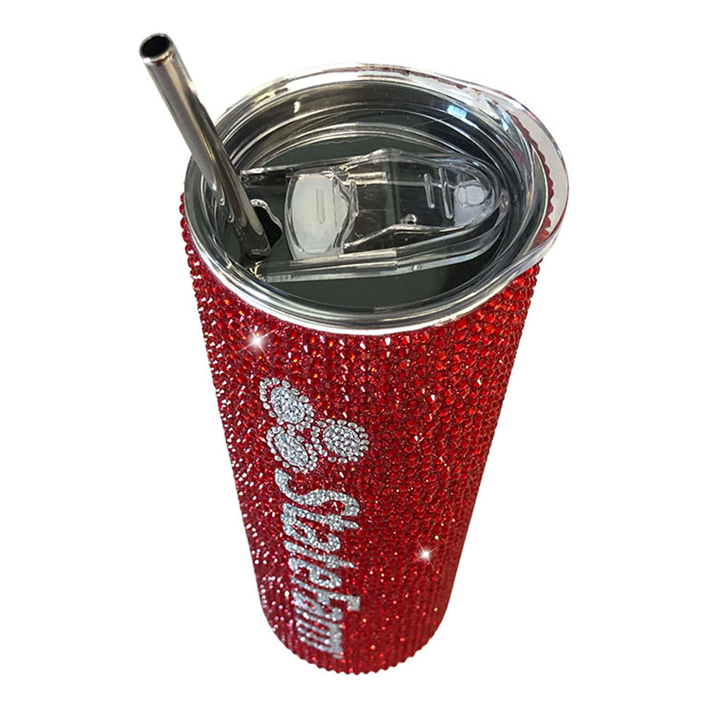 Rhinestone Sequin 14 oz Tumbler Mug with Handle